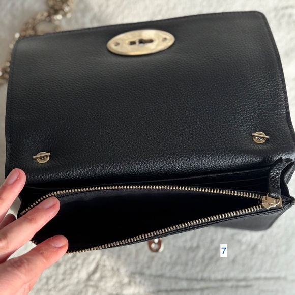 LIKE NEW Mulberry Bayswater Clutch Wallet (Black Classic Grain/Gold) - Picture 11 of 13